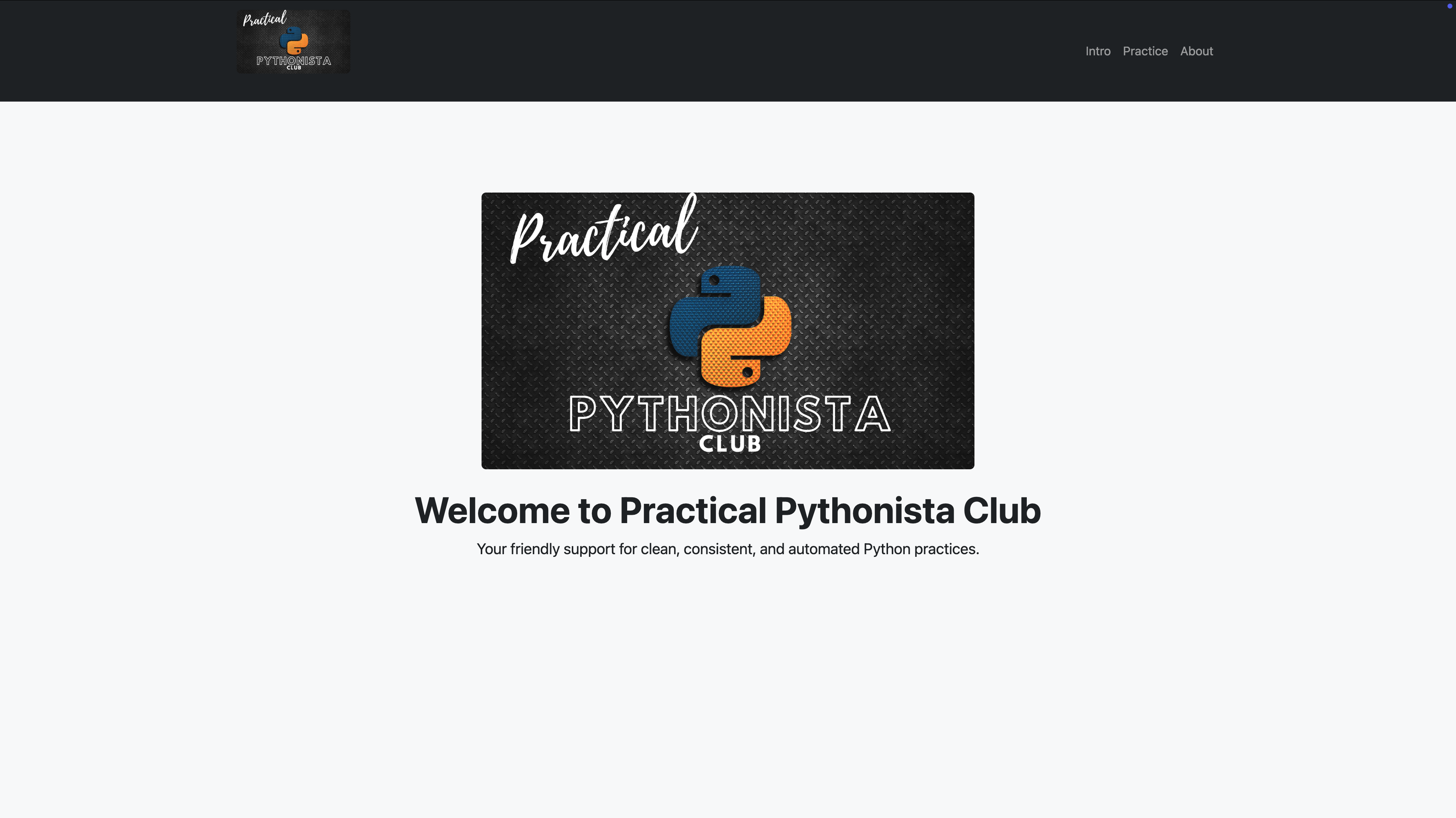 Practical Python Club placeholder